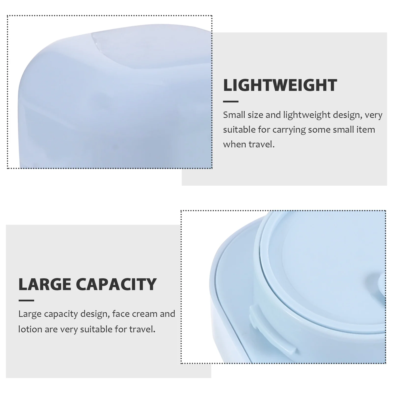 

4Pcs Refillable Face Cream Containers Empty Portable Cosmetics Case Set Travel Jars for Lotions Storage Cosmetics Bottle