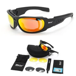 Daisy C6 occhiali da sole da uomo occhiali da sole polarizzati militari antiproiettile softair shooting Gafas smoke lens occhiali da ciclismo per moto