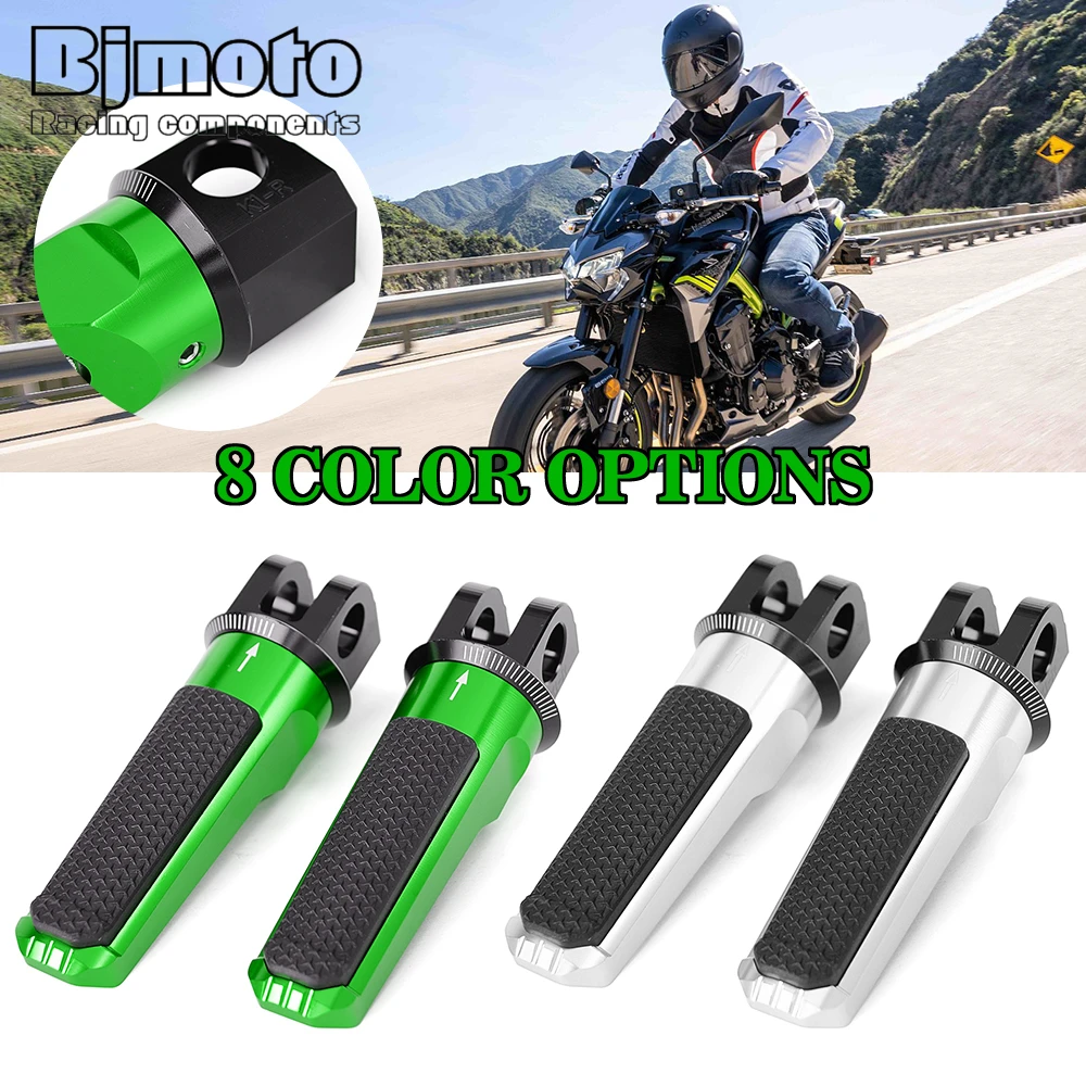 

Motorcycle Rider Foot Pegs Front Pedal Footrests For KAWASAKI Z750R Z800 Z800E Z1000 Z1000R ZX-6R ZX6R 636 ZX-10R ZX10R