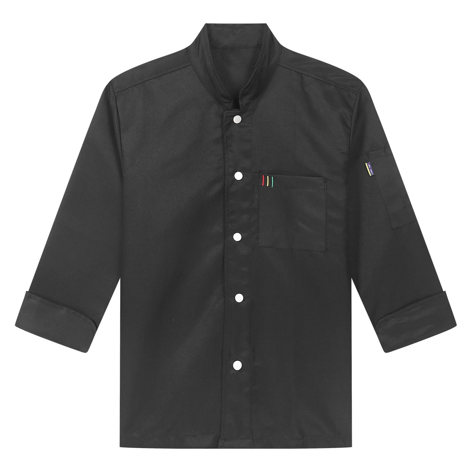 Abrigo de Chef Unisex para hombre y mujer, chaqueta de manga larga para cocina, panadería, restaurante, Hotel, uniforme, cantina, camarero, Tops, camisa, ropa de trabajo