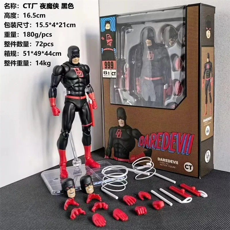 

In Stock CT Toys Mafex Comic Version Daredevil Black Mafex Figure Anime Action Figure Figurine Statue Model Gift for Kids Toys