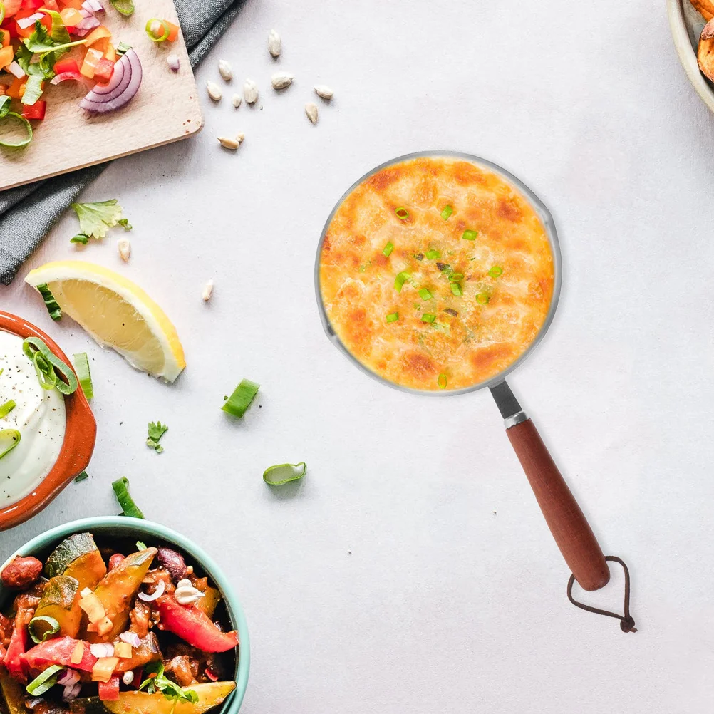 

Nonstick Frying Pan Stainless Steel Small Flat Base Comfortable Handle Egg Cooking Pan Egg Pans Nonstick Frying Pans