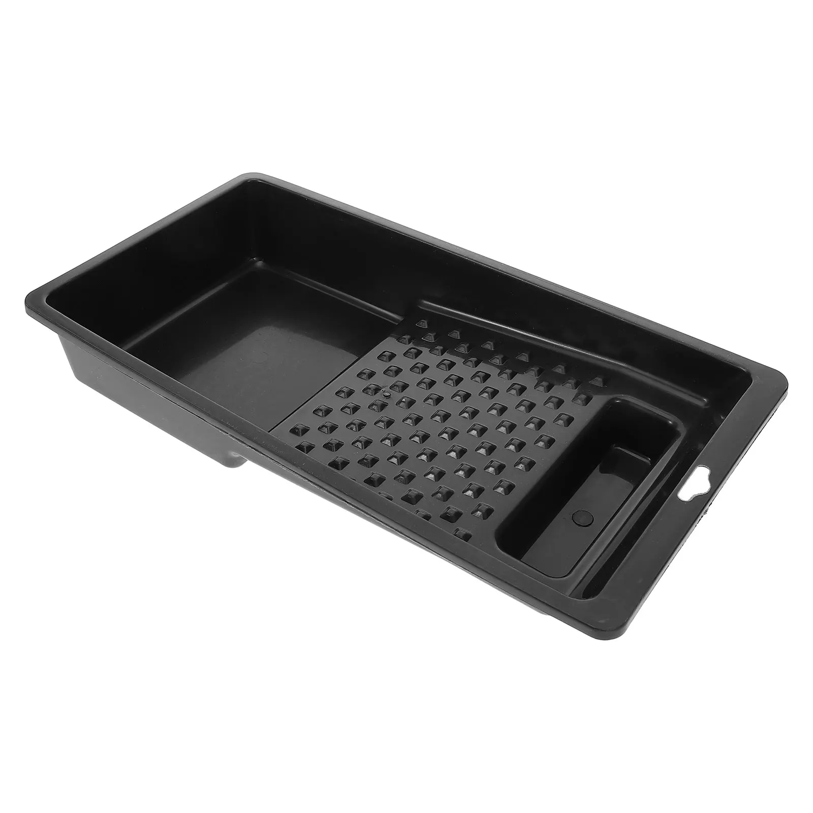 Paint Tray Liner Smooth Edge Large Capacity Washable Plastic Roller Tray for Painting Tasks Mini Drip Pan Storage Tool
