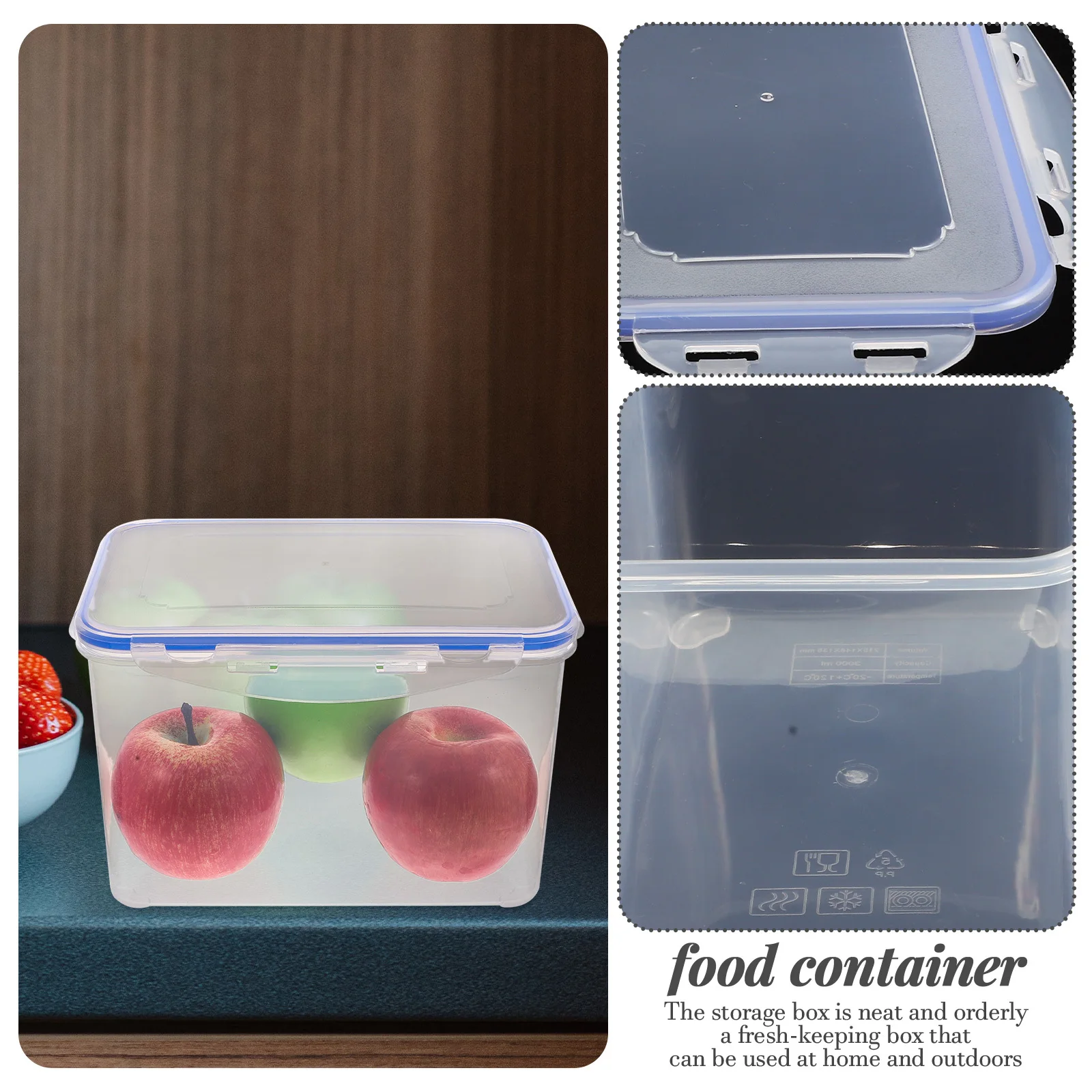 

Fresh-Keeping Box Premium Plastic Food Container Sealed Portable Lunch Box For Kitchen Outdoor Storage Bento Holder