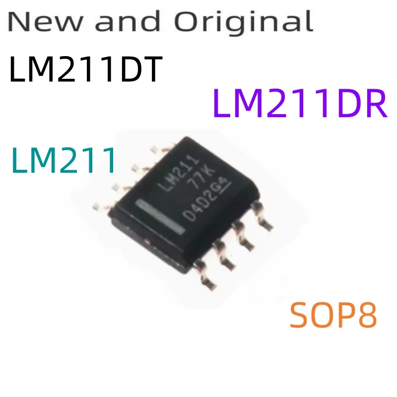 

LM211DR SOP8 New and Original DIFFERENTIAL COMPARATORS WITH STROBES marking code LM211