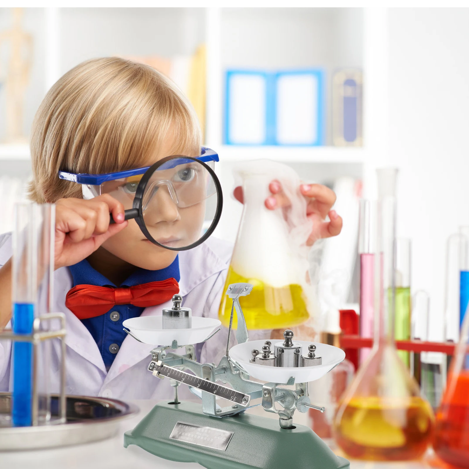 Laboratory Balance Scale Professional Rack Scientific Teaching Tools Kids Portable Weights ABS Aluminum Rubber High