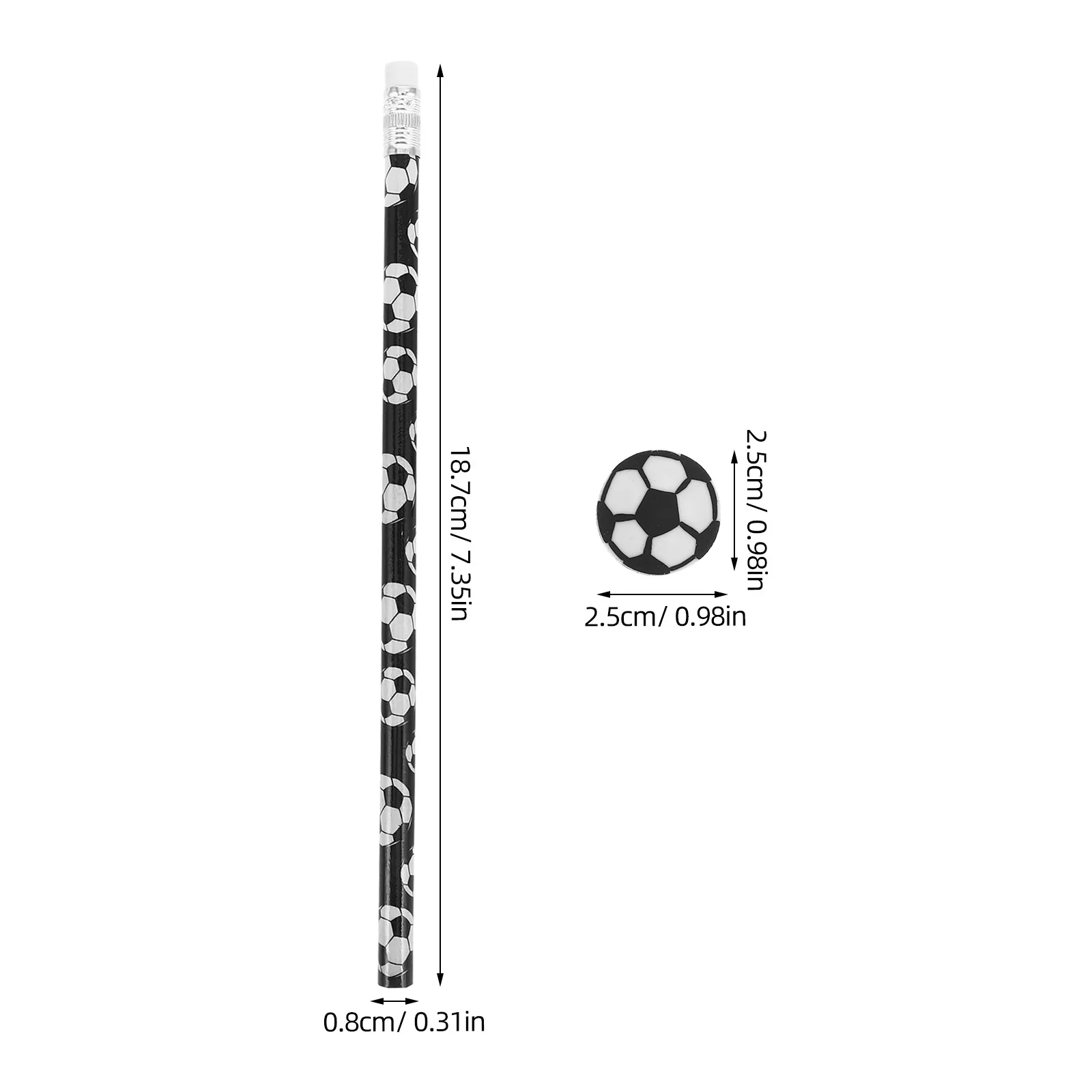 12 ชุด 12 ชุดธีมฟุตบอลไม้เครื่องเขียนเด็กกีฬา PARTY Favors วันเกิดอุปกรณ์โรงเรียน