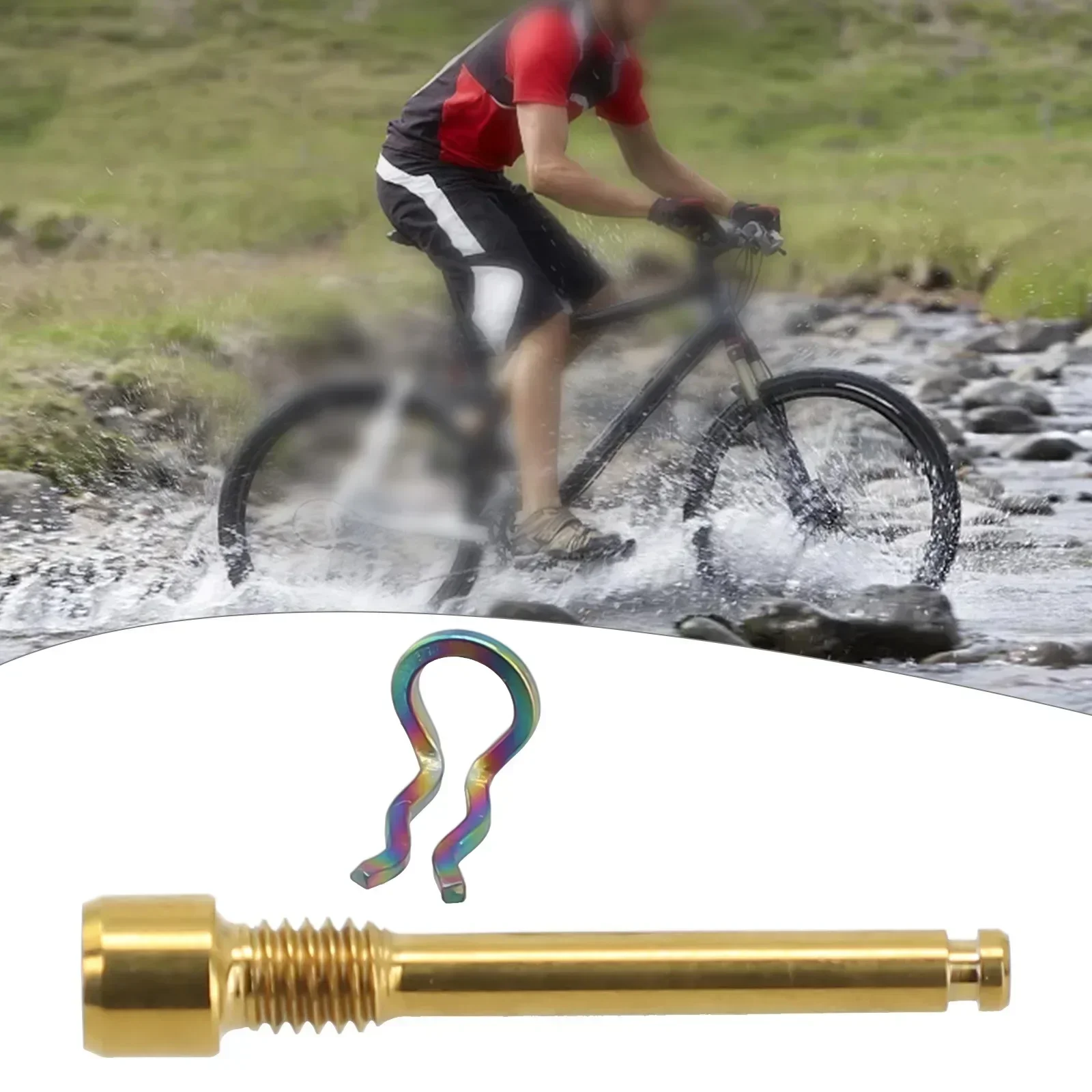 1 Set Bike Alloy Disc Brake Caliper Alloy Colorful Screw Pin Bolts With Spring Clip Fixed Buckle For Shimano XTR