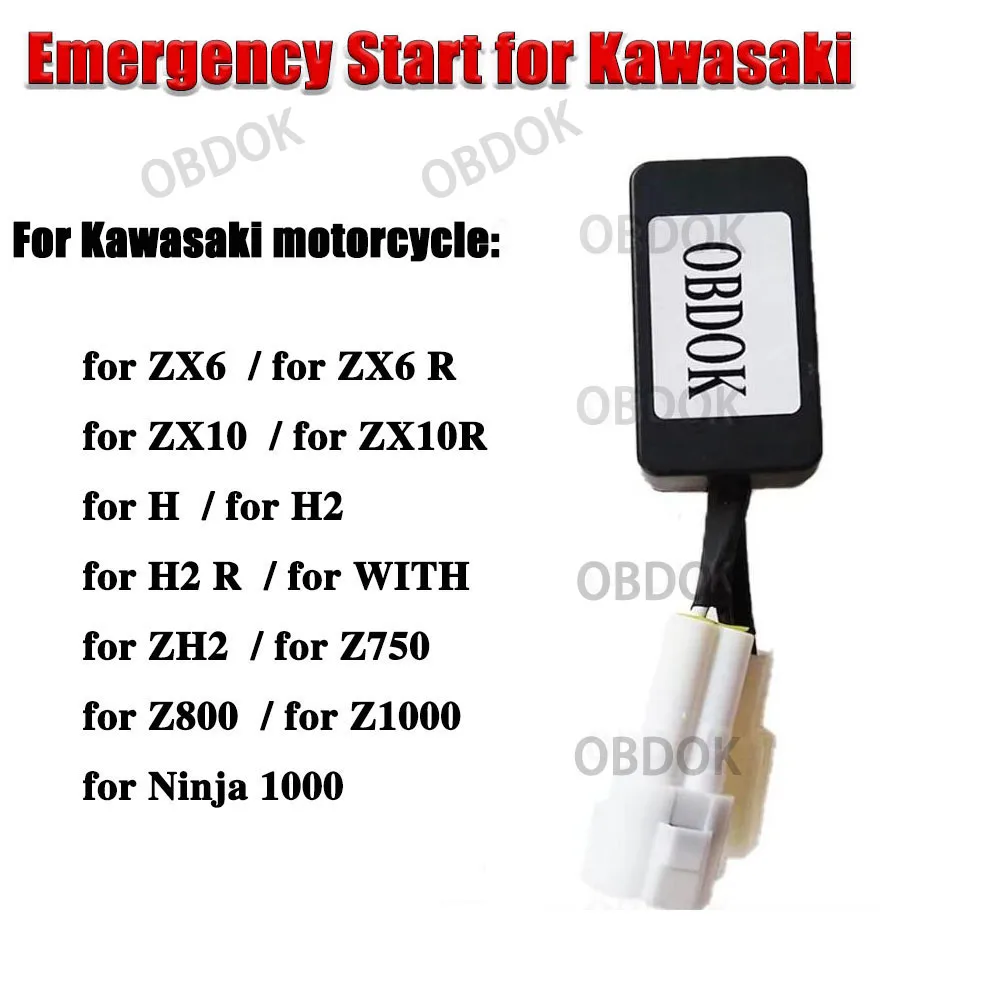 

Эмулятор аварийного запуска для Kawasaki, иммобилайзер, модуль аварийного запуска без ключа для мотоциклов Kawasaki Ninja 1000 ZX6 ZX10 ZX10R ZH2 Z750 Z80