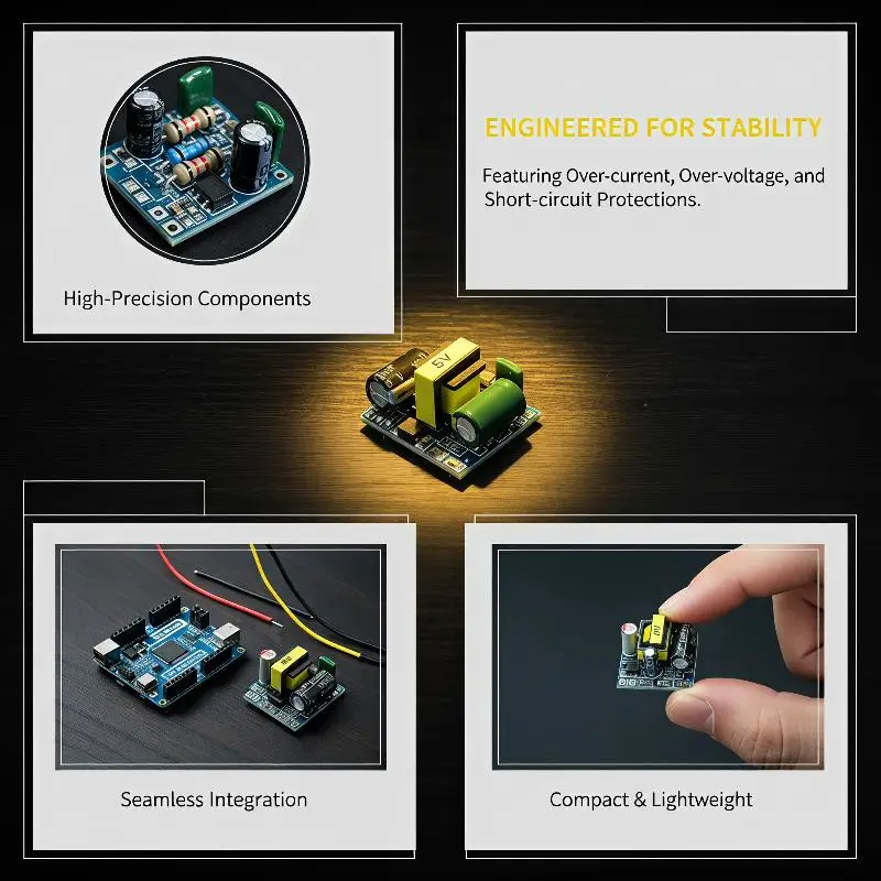 AC-DC 5V 700mA 3.5W Precision Converter AC 220v to 5v DC Step Down Transformer Power Supply Module