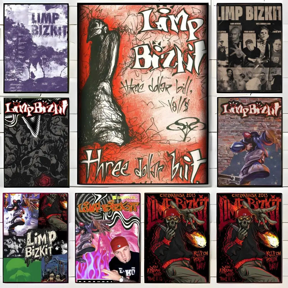 Aggressive Nu Metal Band L-Limp Bizkit Poster Wall Art Print Decorative Mural Home Decor Gift Unframed