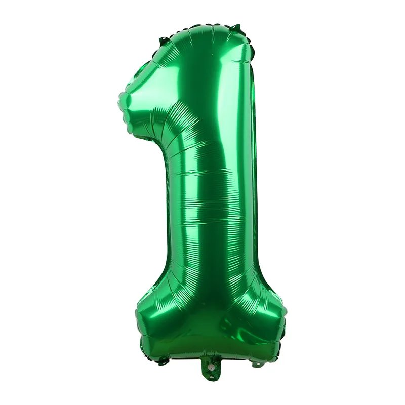 1 Stück 32 Zoll Große Dunkelgrüne Zahlenballons Frühlings-Dschungel-Safari Geburtstagsparty Folienballon 0 1 2 3 4 5 6 7 8 9 Globos Ballons – Detail 7