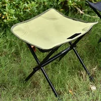 Light Portable High Durable Outdoor Folding Chair with Bag Outdoor Folding Fold Aluminum Chair Stool Seat Fishing Camping