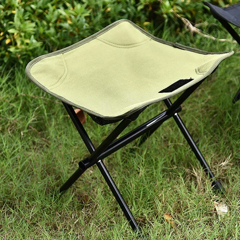 Light Portable High Durable Outdoor Folding Chair with Bag Outdoor Folding Fold Aluminum Chair Stool Seat Fishing Camping