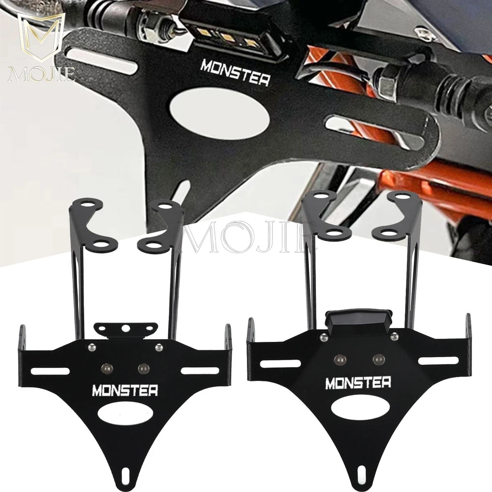 

For DUCATI Monster 659 797/Plus MONSTER 821/Stealth 1200/S/R 2017-2021 License Plate Holder Bracket Rear Tail Tidy Fender Kits