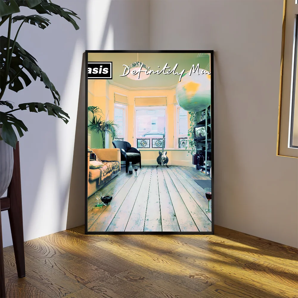 Band O-Oasis D-Definitely M-Maybe Poster Prints Wall Sticker Bedroom Living Home Room Office Decoration Painting Self Adhesive
