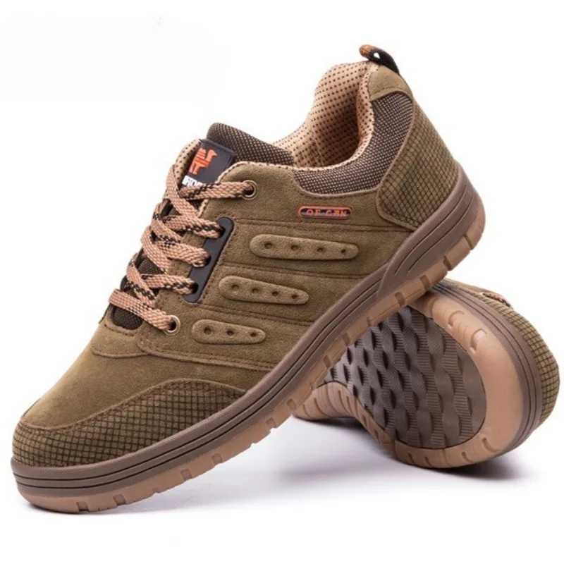 Men Western Cow Boots High Quality Trail-Perfect Adventure Men Climbing Shoes Outdoor Non Slip Durable Hiking Boots Man Sneakers