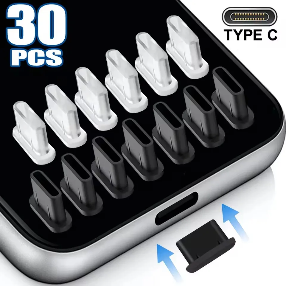 

Универсальные пылезащитные заглушки Type-C, мягкие силиконовые защитные заглушки для зарядного порта USB C, подходят для IPhone 16 15, Android, заглушка