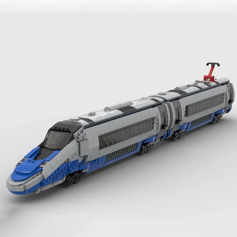 Moc อาคารอิฐ 250 Express Train รุ่น Building Technology Modular รถไฟรถไฟ Series Block DIY ของเล่นวันหยุดของขวัญ