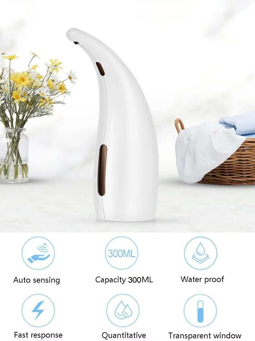 Fully Automatic Induction Soap Liquid Dispenser Infrared Hand Sanitizer Machine Intelligent Detergent Soap Liquid Machine
