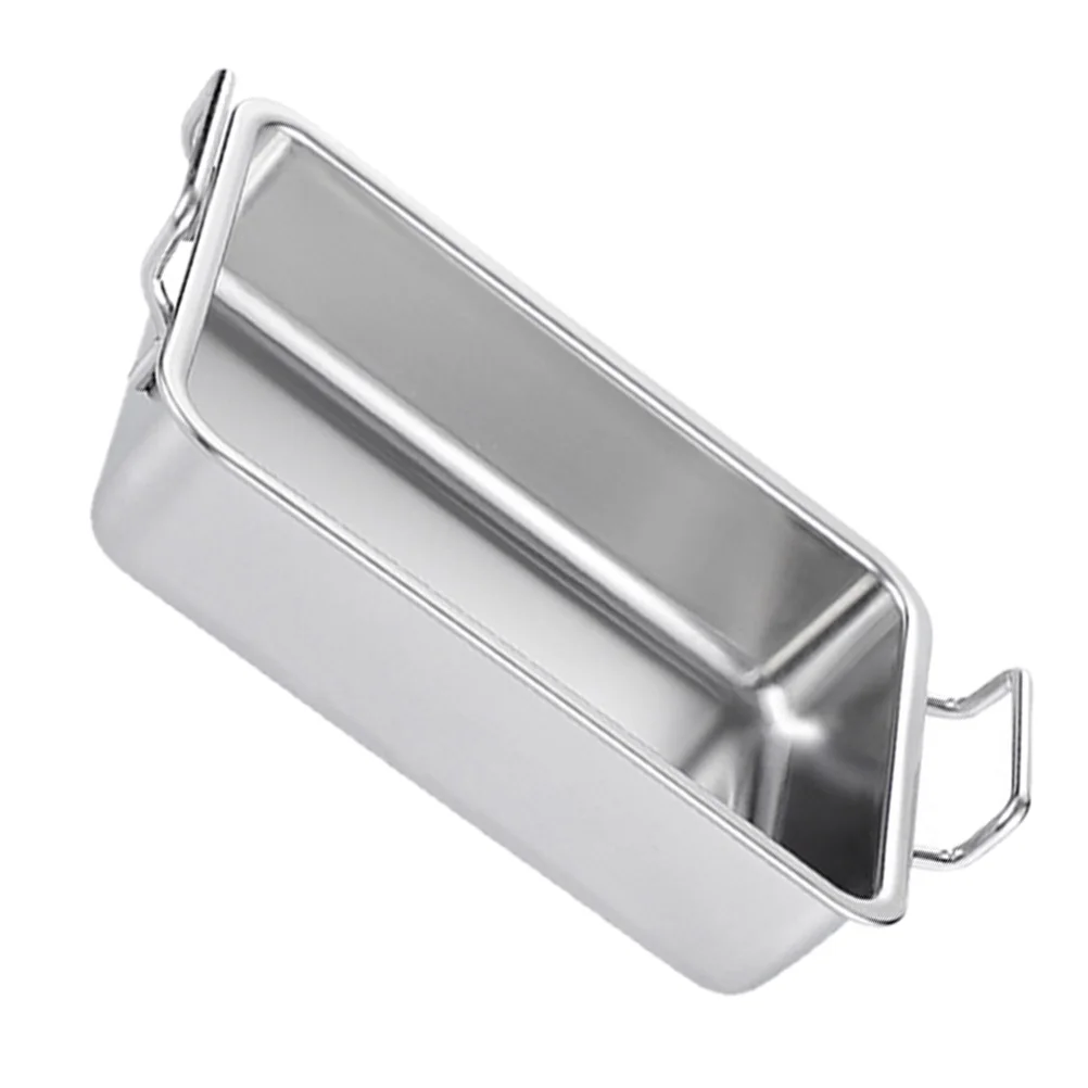 

Stainless Steel Food Tray Square Plate Snacks Display Multi Purpose Fried Chicken Roast Camping BBQ Picnic Outdoor Durability H