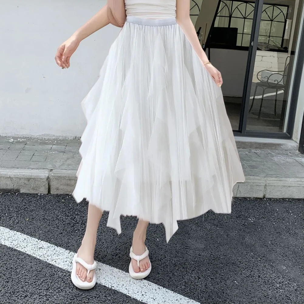 Mid Length Skirt High Waist Skirt Casual Occasions Casual Style Comfortable Wear Fashionable Design For All Seasons Loose Fit