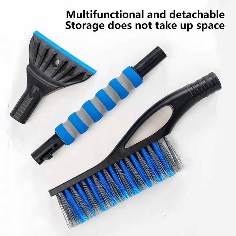 Snow Brush For Car Ice Scrapers And Brushes 2 In 1 Tough Window Snow Scraper Car Snow Removal Tools For Truck SUV Vehicle Window