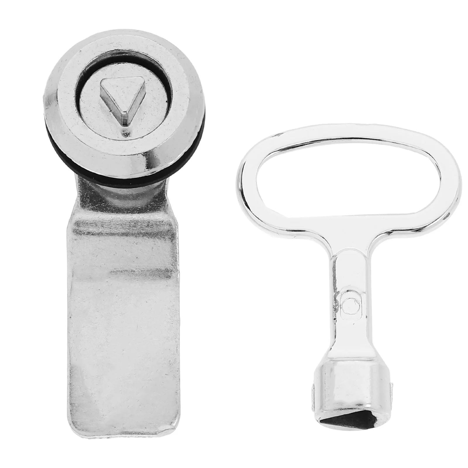 

1 set 1 Set Triangle For Garbage Can Outdoor Heavy Duty Security Lid Lock Replacement Parts Triangular Slot Lock Trash Can