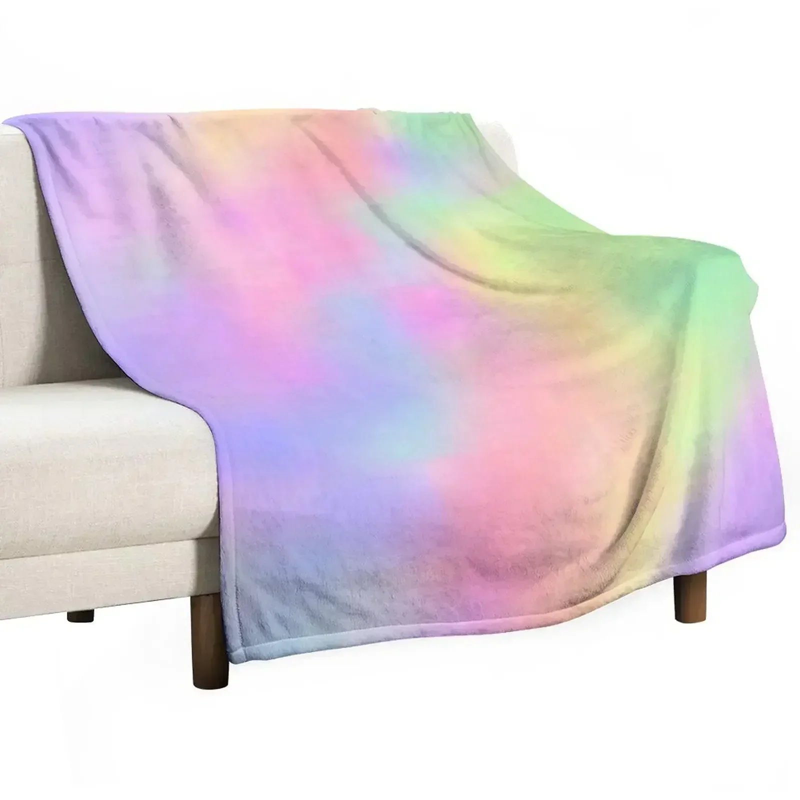 

pastel candy Throw Blanket Fashion Sofas blankets and throws Bed linens Sofa Quilt Blankets