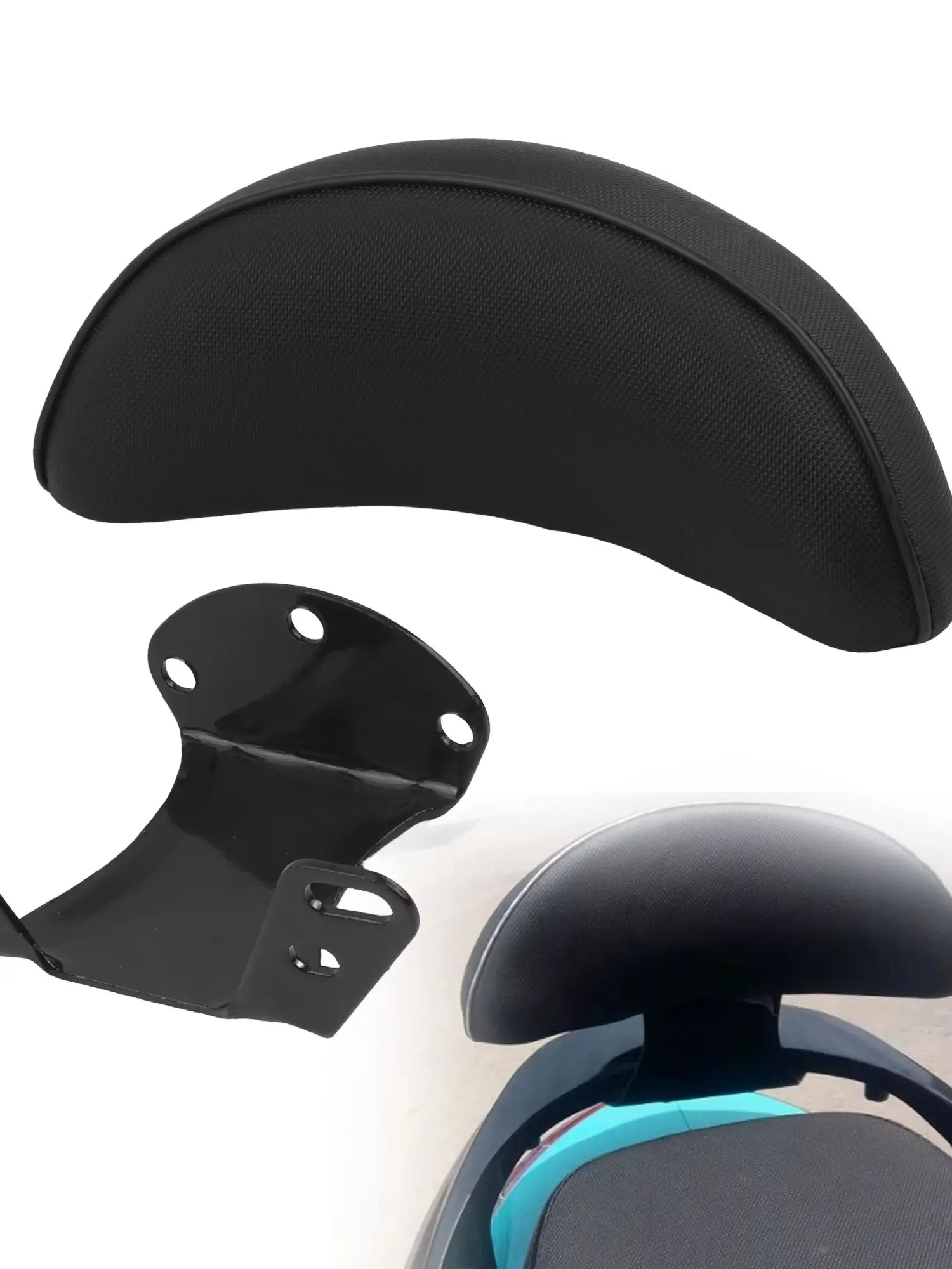 AliExpress PowerMotor Motorcycle Universal Rear Seat Backrest Scooter Back For Honda Suzuki Kawasaki Yamaha Motorbike Electric Bike Accessories