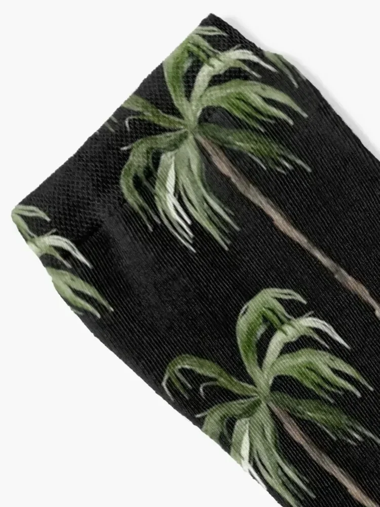 Watercolour Palm Tree Pattern Socks Thermal man winter cycling sport Men's Socks Luxury Women's