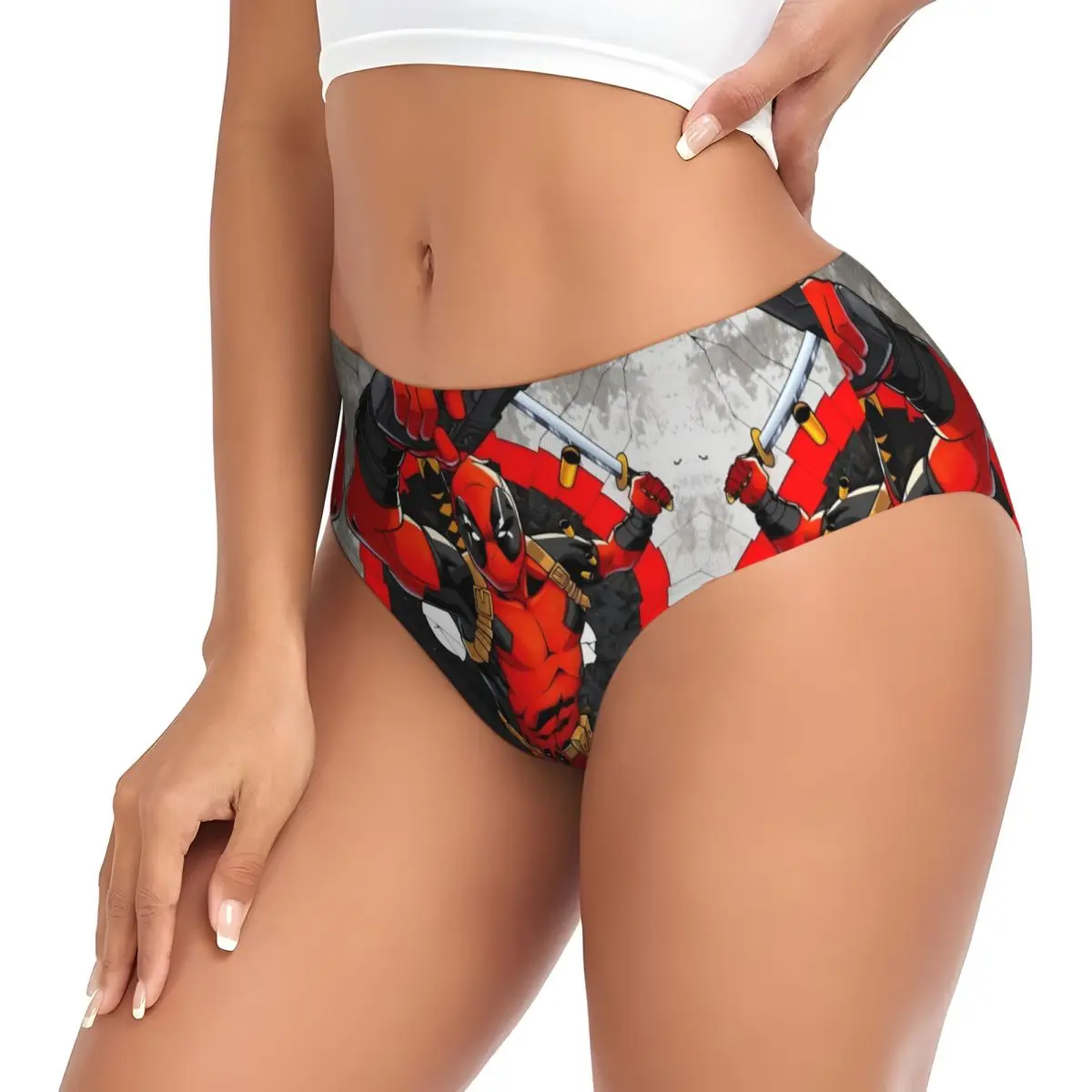 Deadpool personalizzato assemblare slip da donna, film traspiranti, biancheria intima da cartone animato