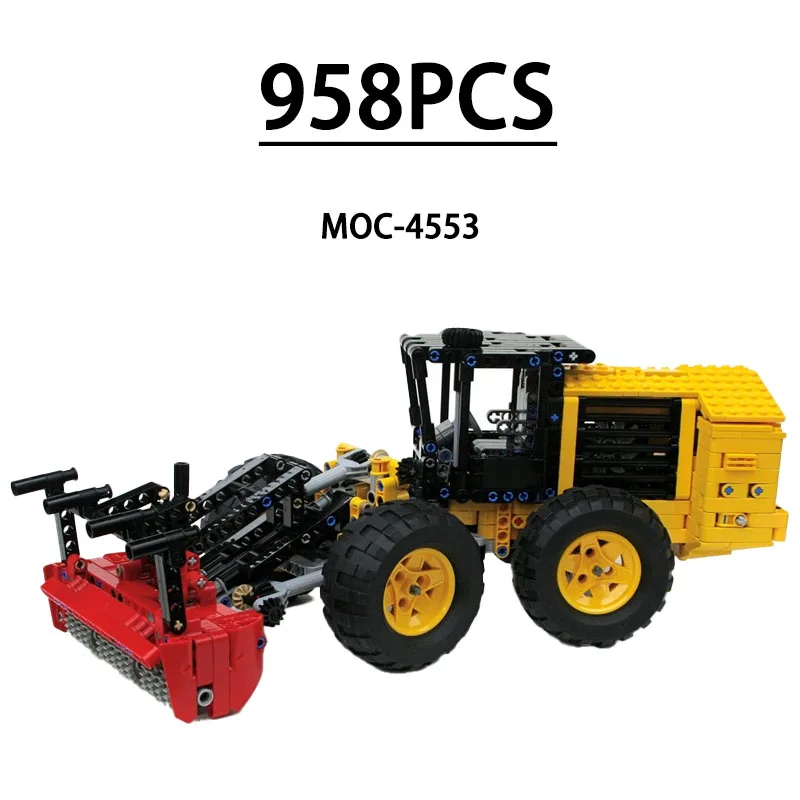 MOC-4553 Building Block Farm Tractor 586c Model Ornament 958 Pieces Children's Educational Birthday Christmas New Year Toy Gift