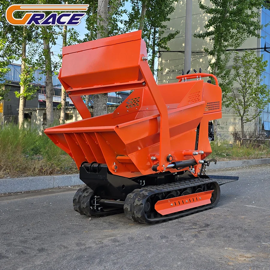 الصين البسيطة المسار قلابة 500 كجم شاحنة قلابة صغيرة البنزين الزاحف قلابة صغيرة