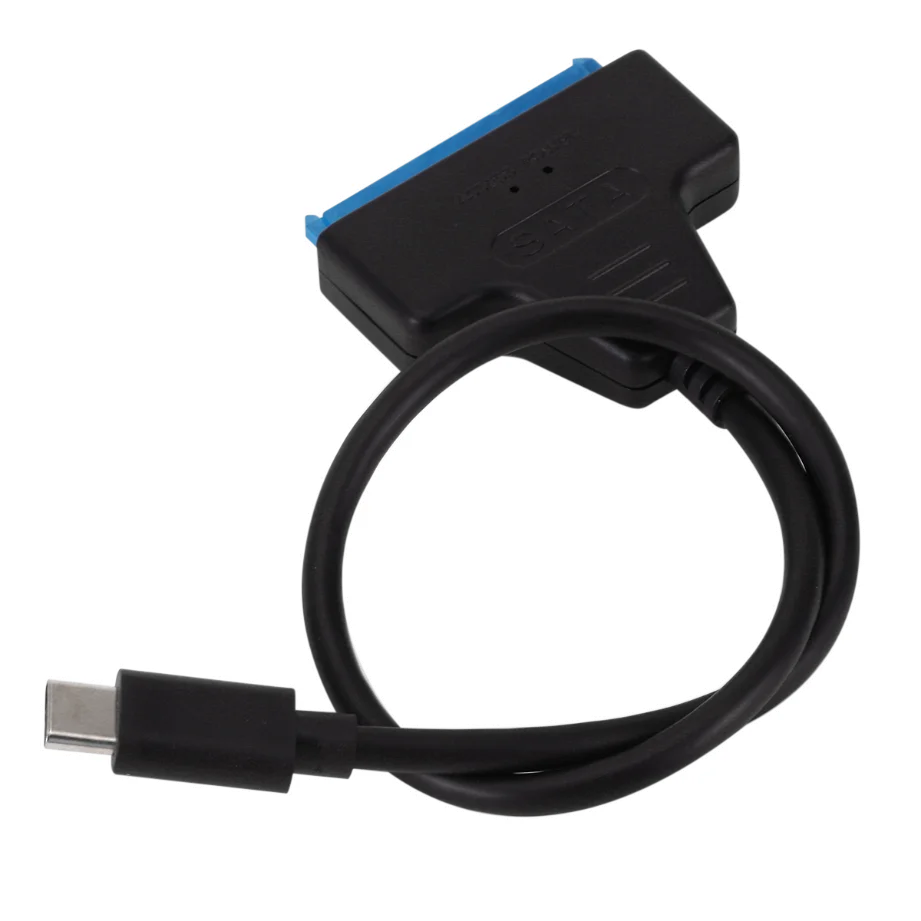 Grwibeou USB-C-zu-SATA-Adapter, SATA-zu-Typ-C-Kabel, USB 3.1, bis zu 6 Gbit/s, unterstützt 2,5 Zoll SSD, HDD-Festplatte, 22-poliges SATA-Kabel – Detail 5