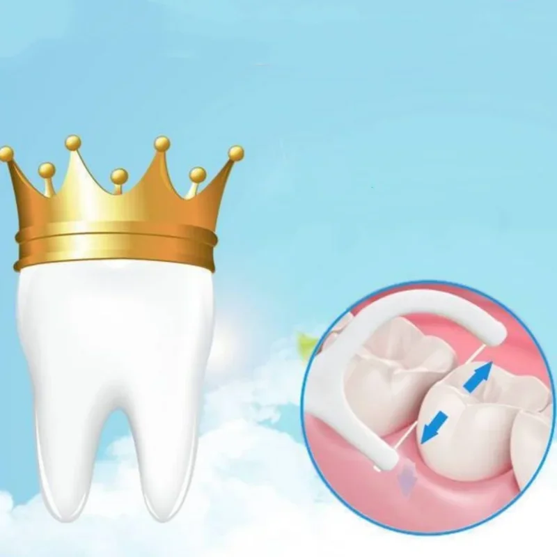 1000PCS Premium Filo interdentale Picks Dente Pick Pulizia dei denti Spazzole interdentali Usa e getta Igiene orale Cura Pulizia interdentale