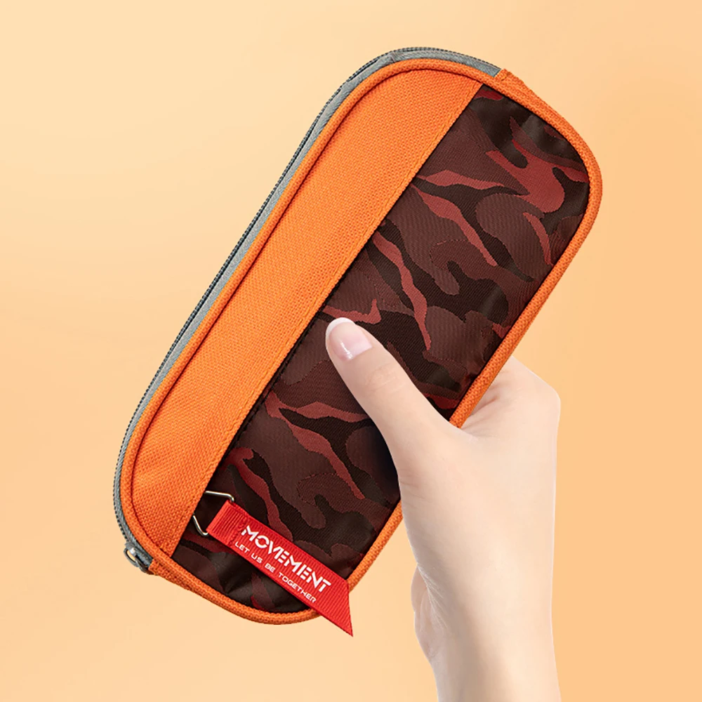 Камуфляжный холщовый пенал с двойной молнией для мальчиков и девочек, школьная сумка для канцелярских принадлежностей, студенческие принадлежности, чехол для ручек, сумки для хранения