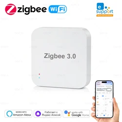 Zigbee 3.0 Gateway Hub Smart Home Wireless Bridge eWeLink App Remote Control Automation Device Works with Alexa Google Assistant