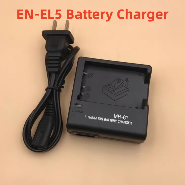 EN-EL5 ENEL5 EL5 Battery Charger For Nikon Coolpix 3700 4200 5900 7900 P3 P4 P500 P510 P6000 P530 P520 MH-61