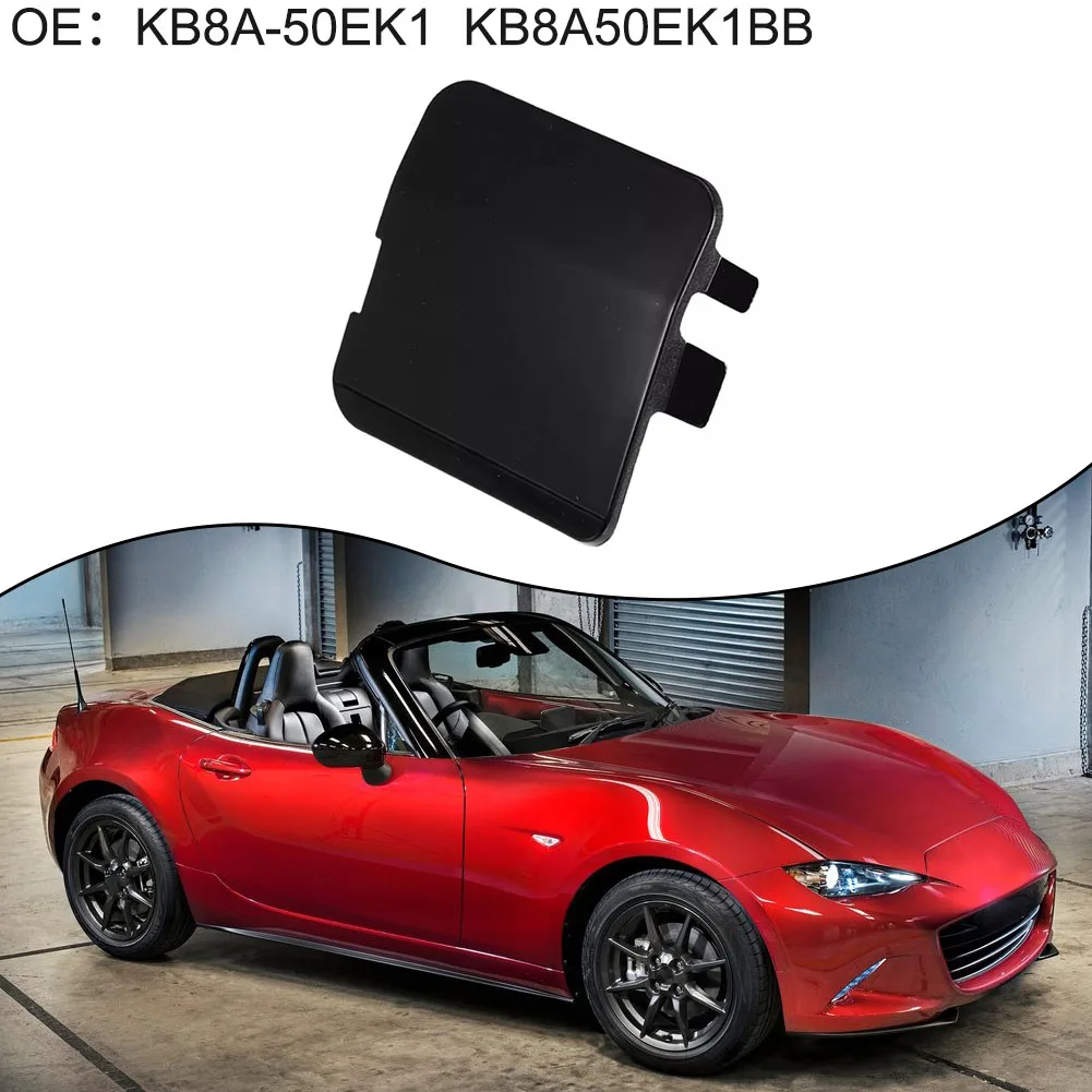 

1 шт. Автомобильный задний бампер, буксировочный крючок, чехол для Mazda CX-5 2017-2021, передний задний буксировочный крючок, крышка KB8A50EK1BB, автомобильные аксессуары