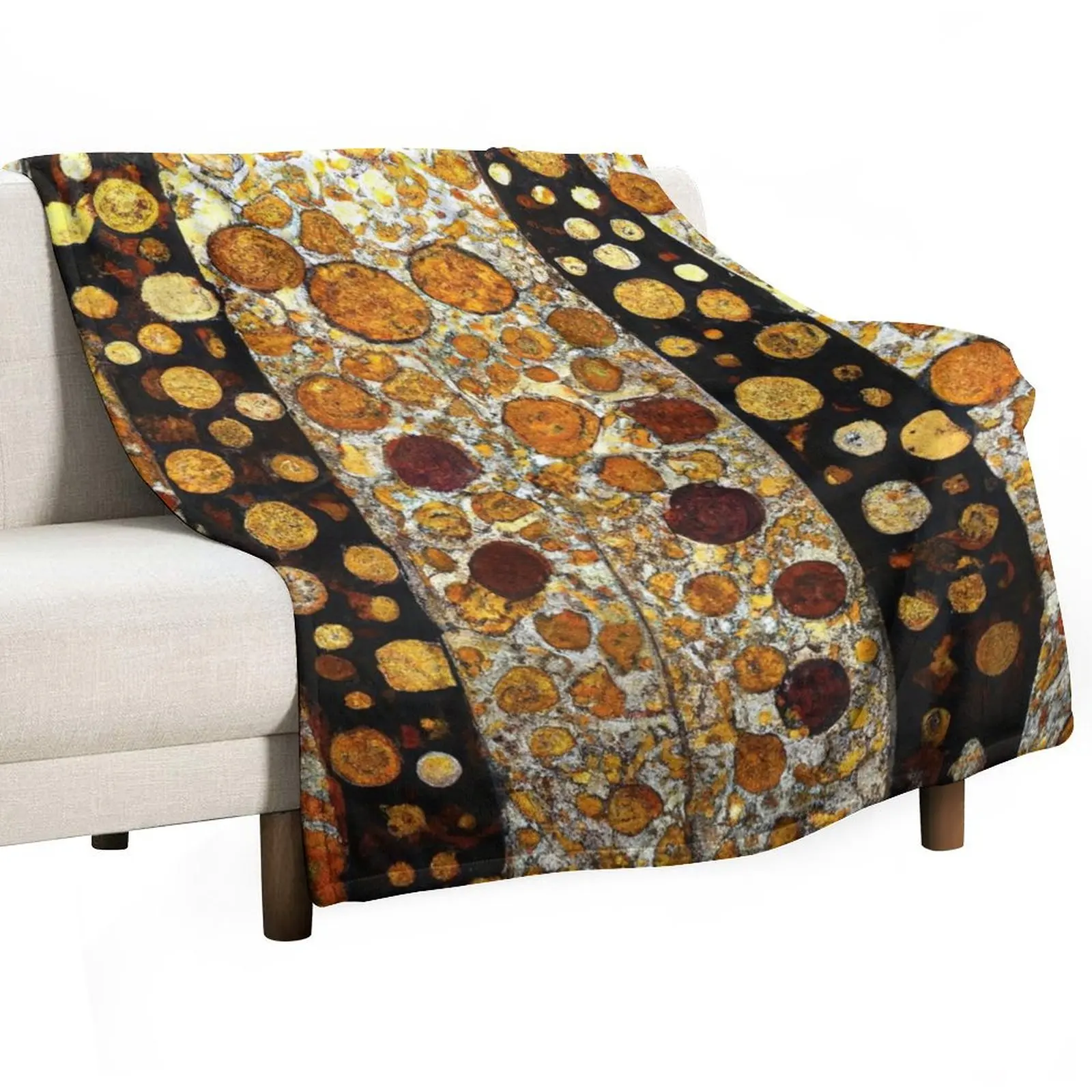 

Gustav Klimt Pattern Throw Blanket halloween valentine gift ideas Blankets