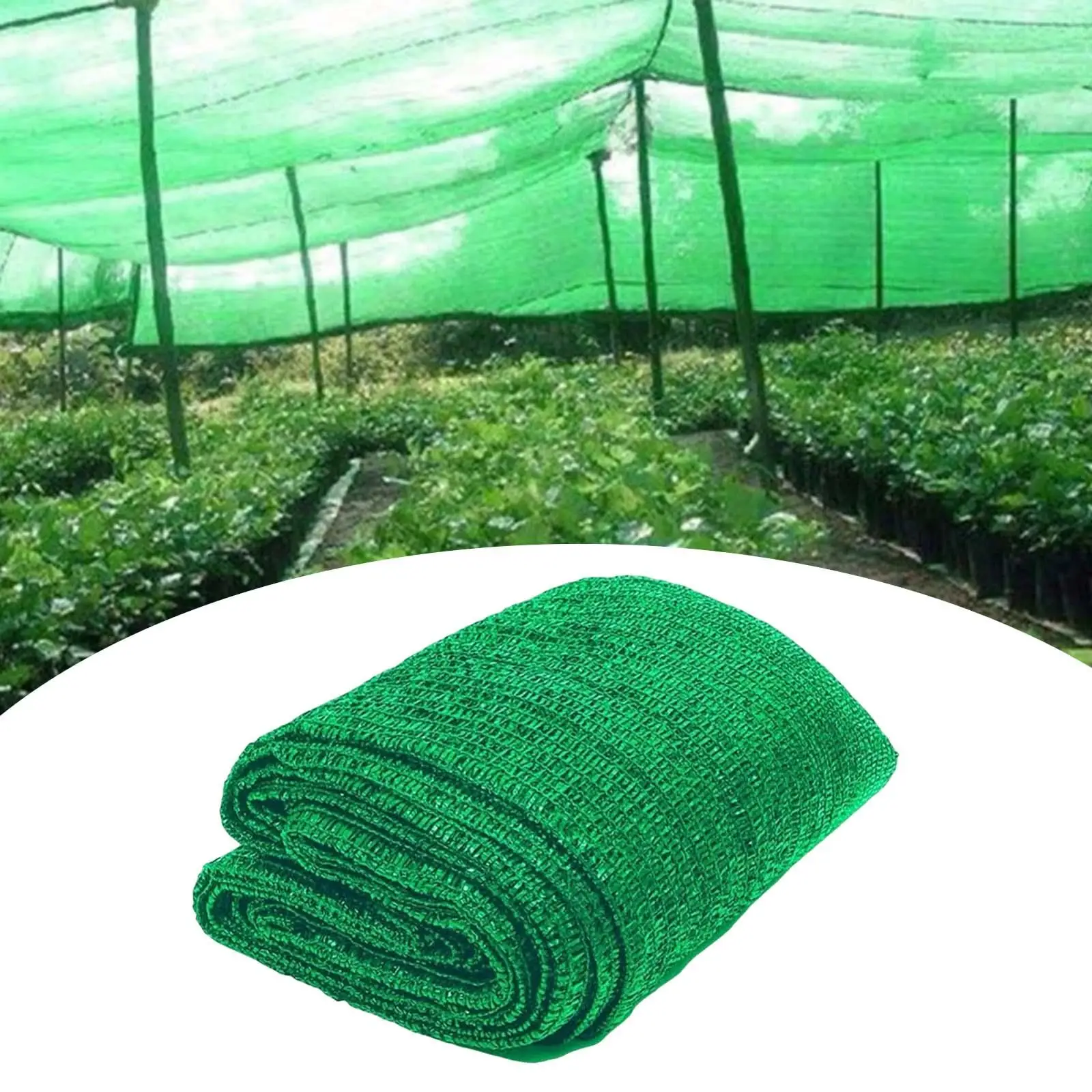 Malla de bloqueador solar para exteriores, refugio solar para invernadero, lona de red para gallinero, flores, verduras, hogar, 13x6 pies