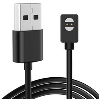 Magnetic Charging Cable for PurFree Bone Conduction Headphone Haylou BC01 Charger Cord USB 1m Black