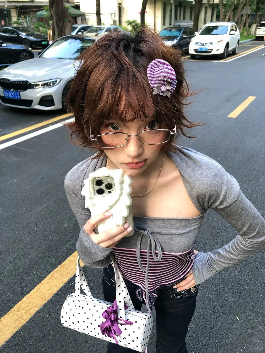 Genayooa Y2k Giapponese Due Pezzi Magliette e camicette Delle Donne Autunno A Righe Camis + Maglia Grembiule Streetwear Vintage Crop Magliette Fairycore Magliette