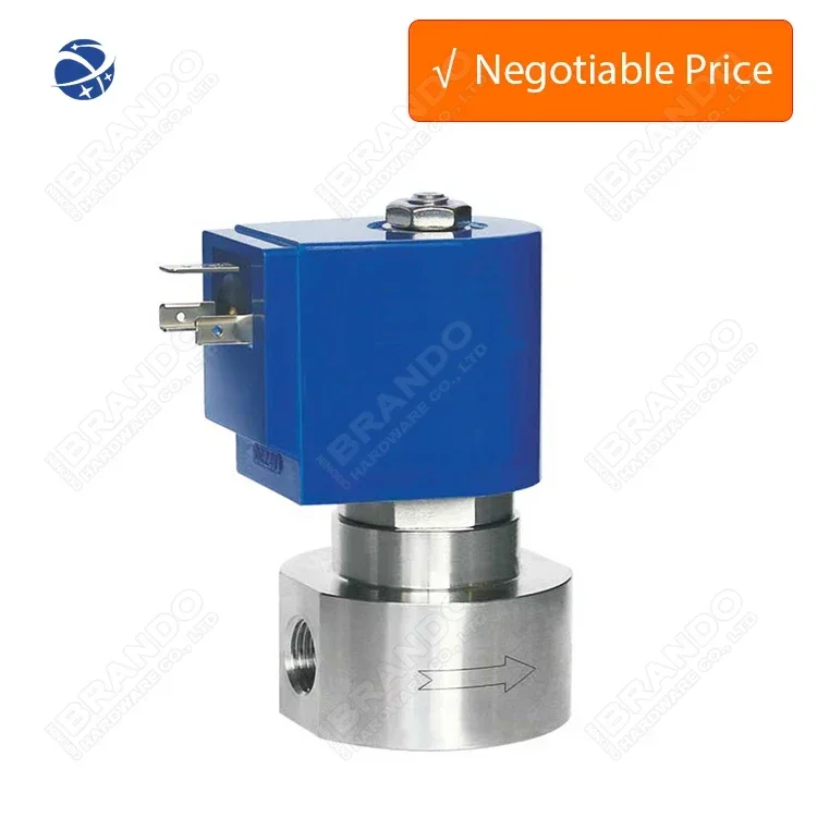 360 bar High Pressure Stainless Steel 316 Solenoid Valve For Water Air Gas Liquid 2 Way Normally Closed 36 MPa 220V 110V 24V