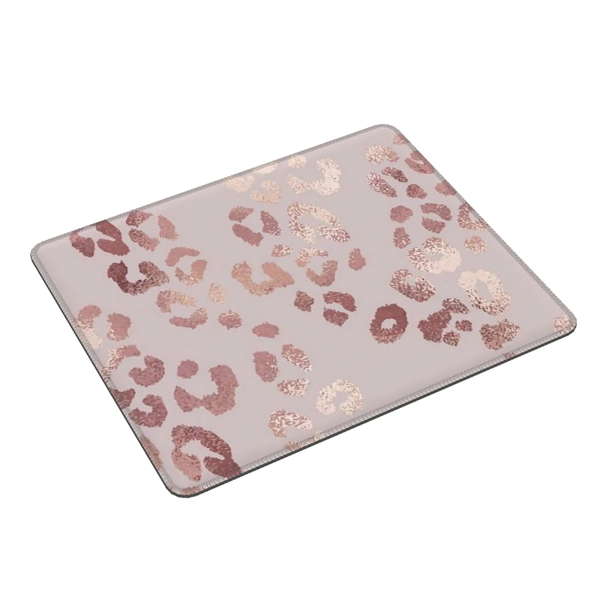 Pink Rose Gold Leopard Print Mouse Pad Computer Keyboard Mouse Mat Gamer PC Laptop Desk Mat Office Table Mats