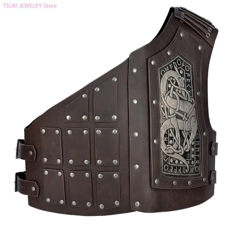 62KE Mittelalterlicher einzelner Schulterschutz, einzelner Schulterschutz, Brustschutz, LARP, Cosplay-Zubehör für Männer, LARP,