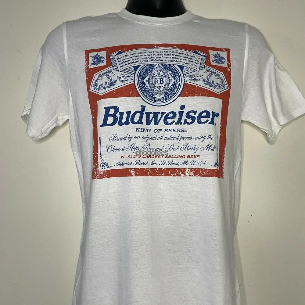 Budweiser - estilo retro vintage - regalo para amantes de la cerveza - camiseta Bud Budlight XS - XXL