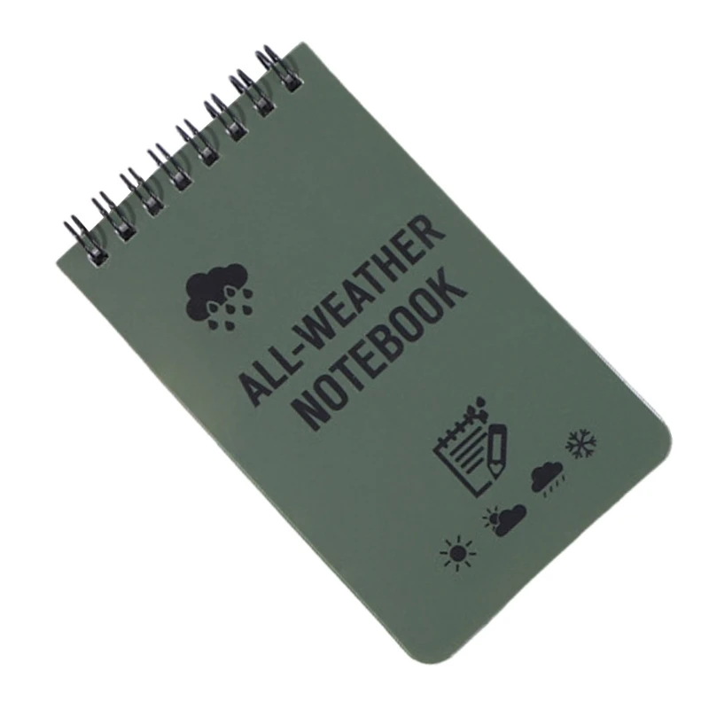 Waterproof Notebook All Weather Paper Notebook Pocket Notepad for Outdoor Office Dropship