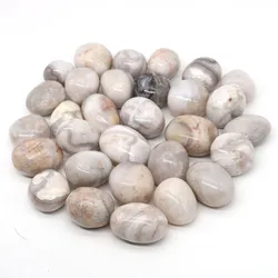 Natural Crystals And Healing Tumbled Stones White Agate Bulk Gravel Mineral Specime Gemstones Aquarium Tank Home Decoration
